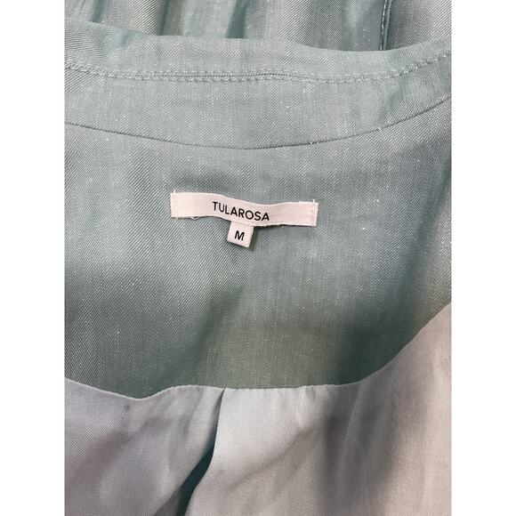 Tularosa 'Addison' Green Cotton Blazer Size M - Picture 4 of 4